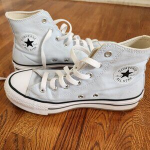 Girls Converse Chuck Taylor Sneakers / Light Blue / Size 4